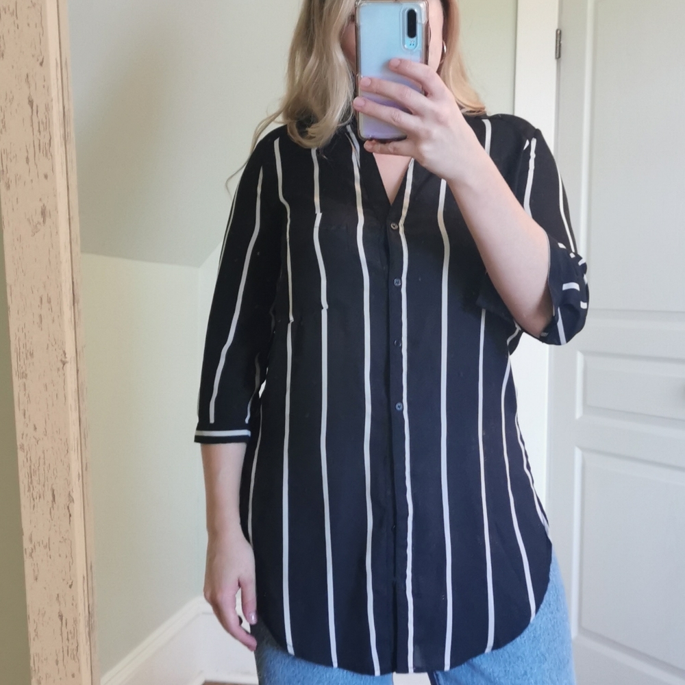 Striped long shirt